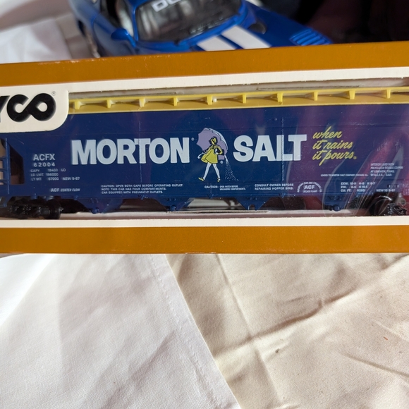 tyco Other - Tyco HO Train Hopper Car Advertising Morton Salt